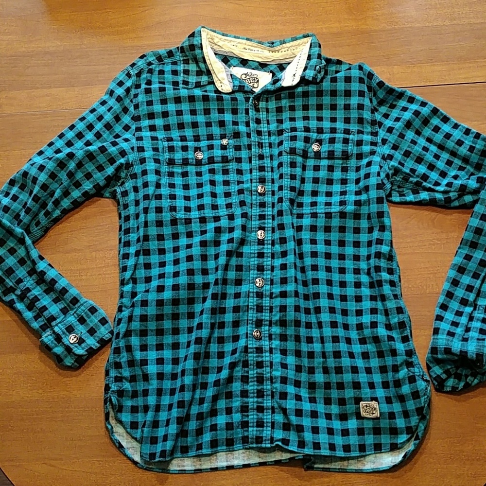 Amazing vintage obey plaid flannel shirt